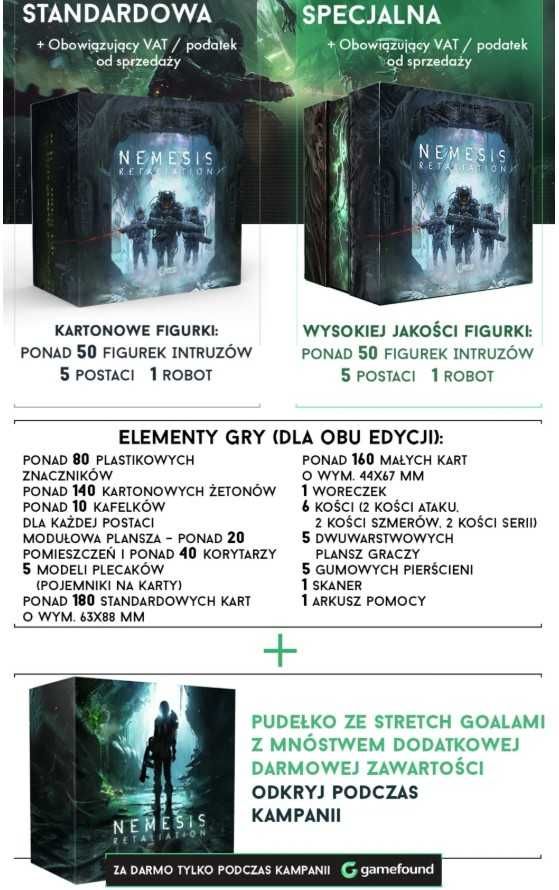Nemesis: Retaliation Core Pledge Gamefound Standard PL - przedsprzedaż