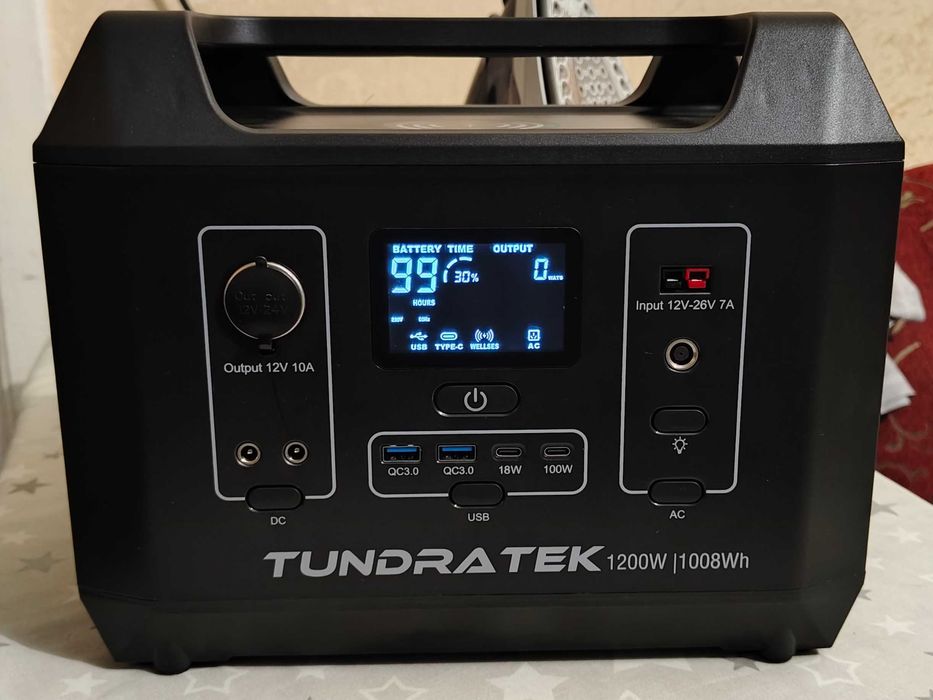 Зарядна станція TUNDRATEK 1200W / пікове 2400W  (LiFePO4, 1008 Wh)