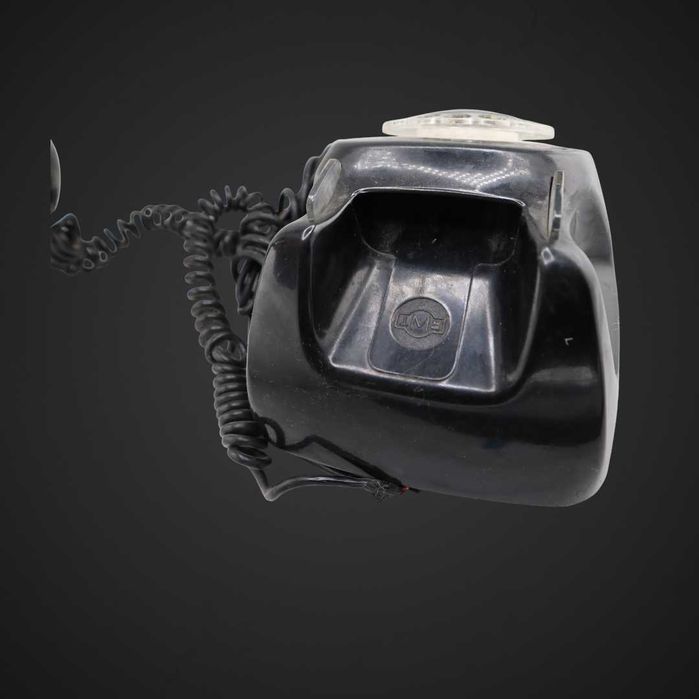 Czarny bakelitowy telefon tarczowy RWT Poland B51/112961