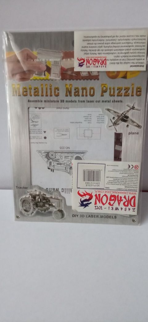 Metalowe nano puzzle 3D firmy Dragon model Tytanic
