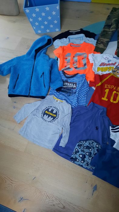 Pakka ubrań markowych r.110 chłopiec,Adidas, Molo, Batman, zestaw