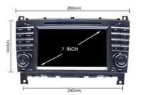 Radio 2 DIN Android para Mercedes Benz A B VITO W203 - Novo Garantia