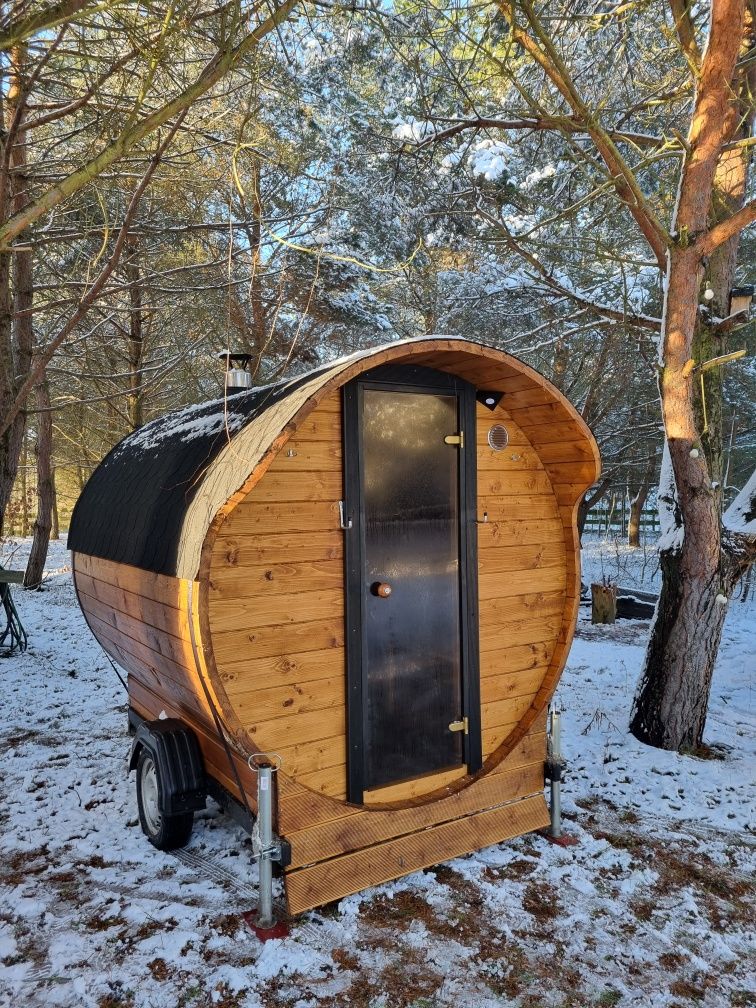 Mobilna balia z jacuzzi wynajem, ruska bania, mobilna sauna