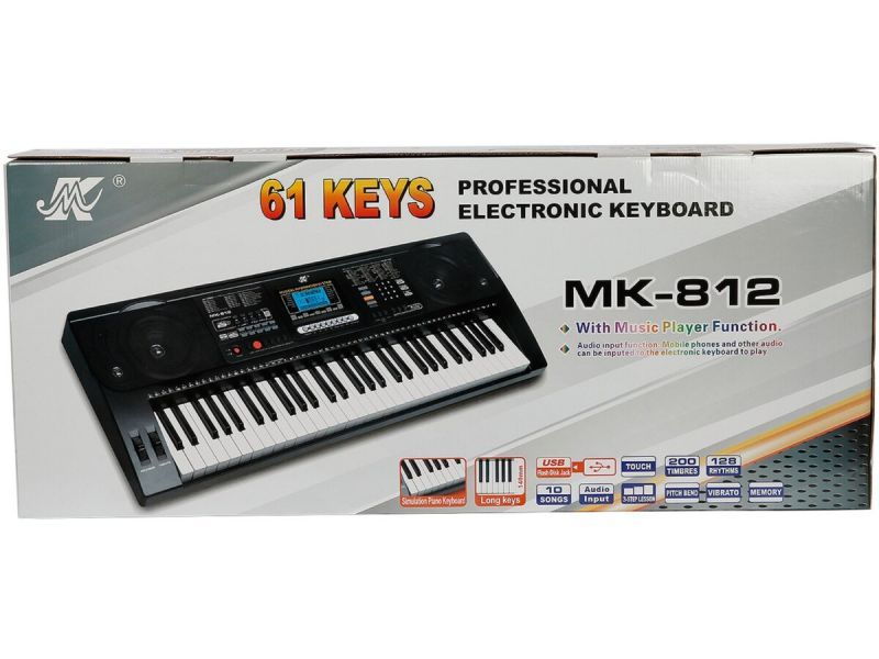 Keyboard Organy 61 Klawiszy Zasilacz MK-812 pianino