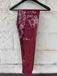Legginsy latex Burgundowe
