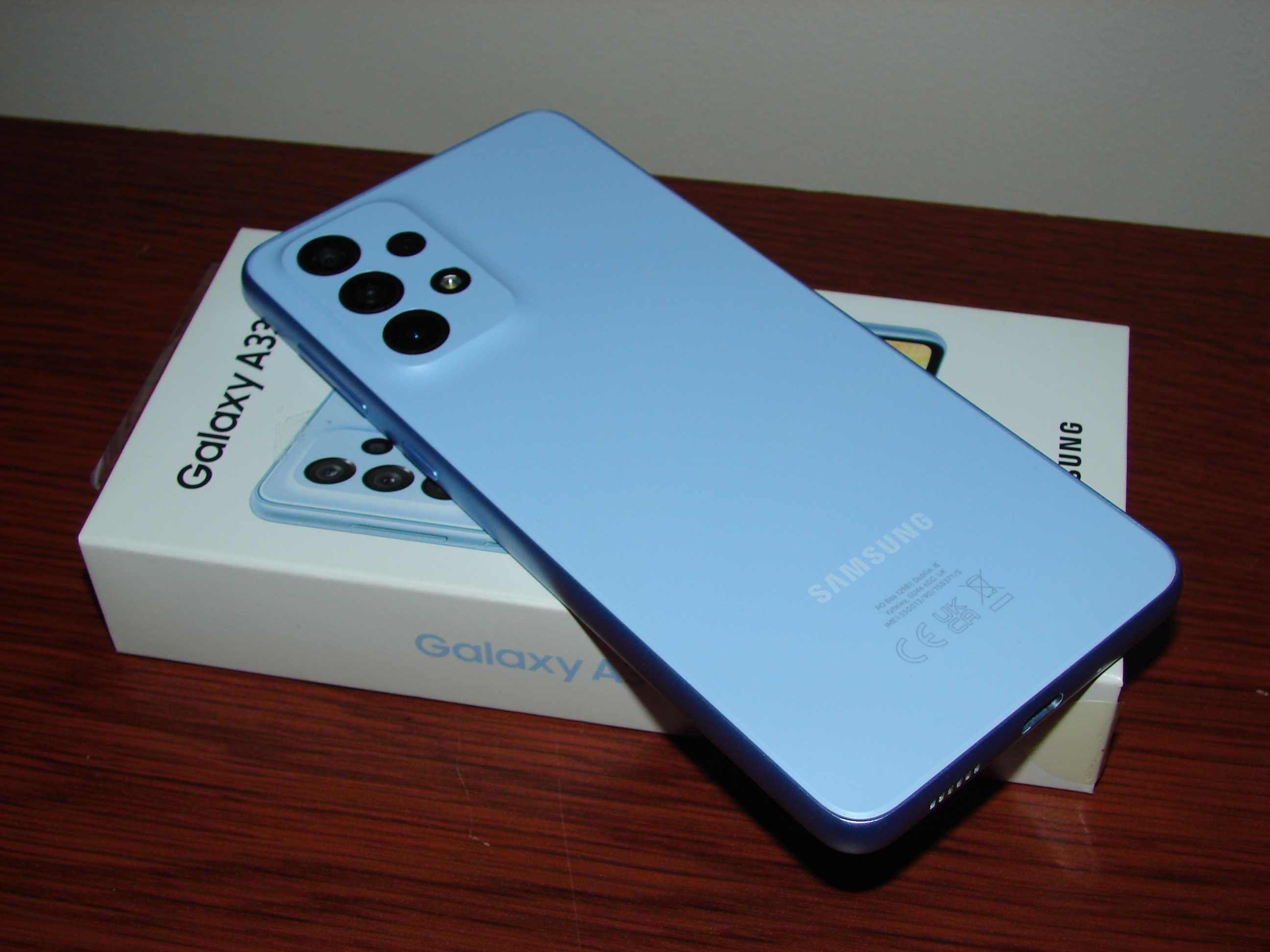 Samsung Galaxy A33 5G 6/128GB Niebieski /Szkło/Casex2 Komplet