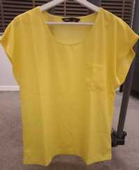 Elegancka żółta bluzka z kieszonką CUBUS 36 S