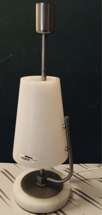 Candeeiro NOVO luxo design Inox Pedra Vidro - NOVO c etiqueta