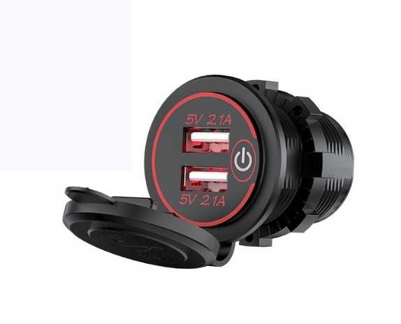 Ładowarka samochodowa KWG-P8S, dwa porty, do samochodu ttst1208