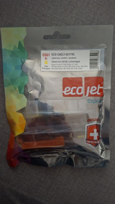 Tusz do drukarki C551 XL (ECO-CACLi-551YXL)  kolor żółty Canon