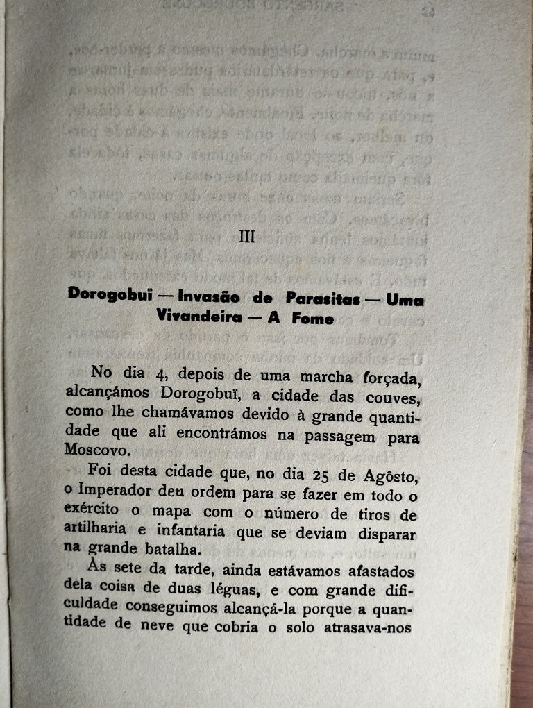 Livro "A Retirada da Rússia 1812/1813"  Sargento Borgogne
