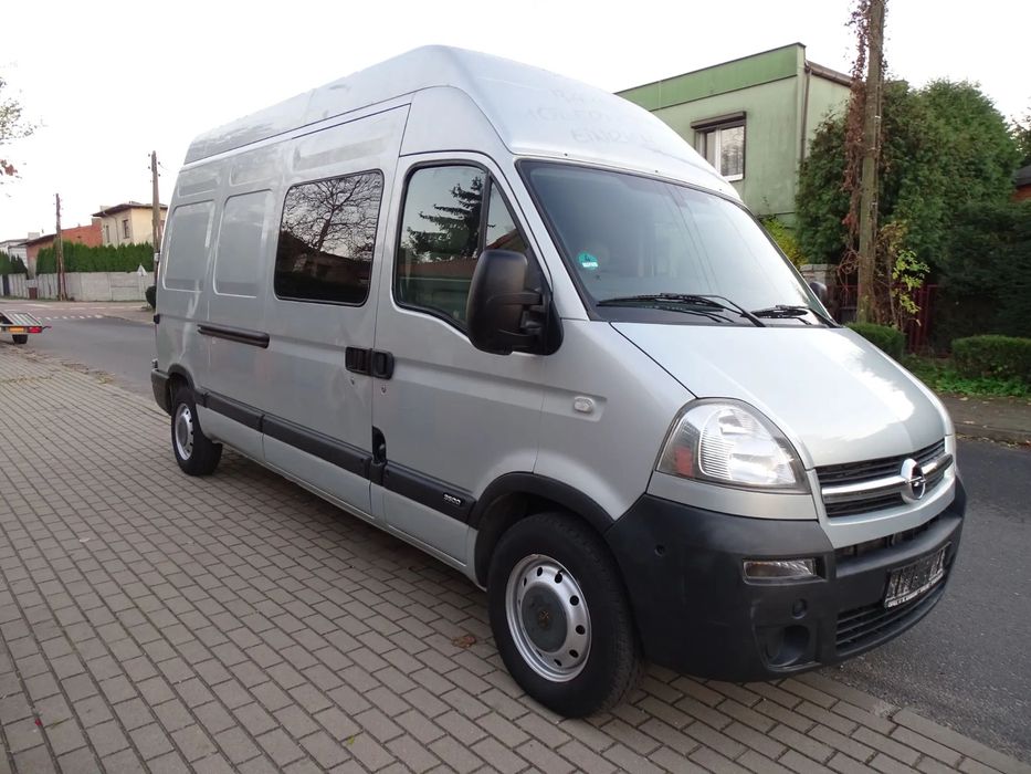 Opel MOVANO 2,5 DCI 145KM-L4 H3-MAX-JUMBO- KLIMA ,6 OSÓB - BRYGADÓWKA,  Zarejestrowany i ubezpieczony w Polsce na mnie , ZADBANY STAN .