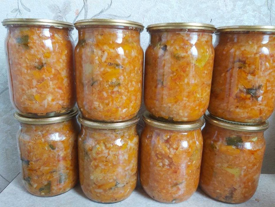 Салат рис + овощи (кабачки, помидоры, морковка, лук…) 2025г, иное