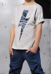 Koszulka +spodnie t-shirt  podkoszulka NOWE kpl r.110/116