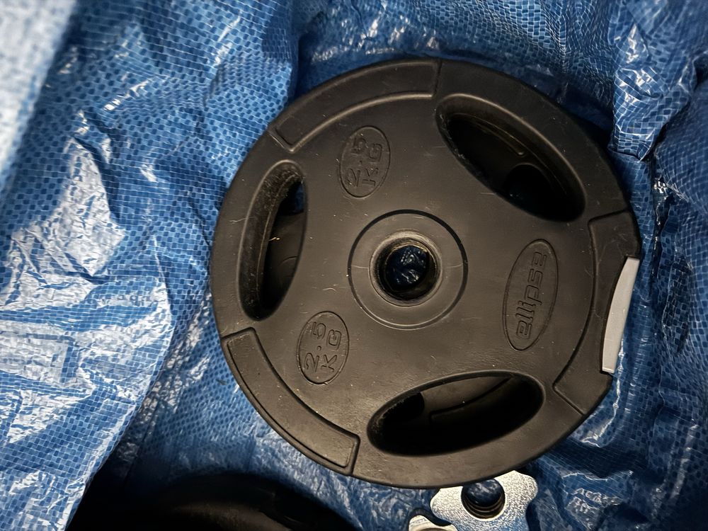 discos 7,5kg e 2,5kg