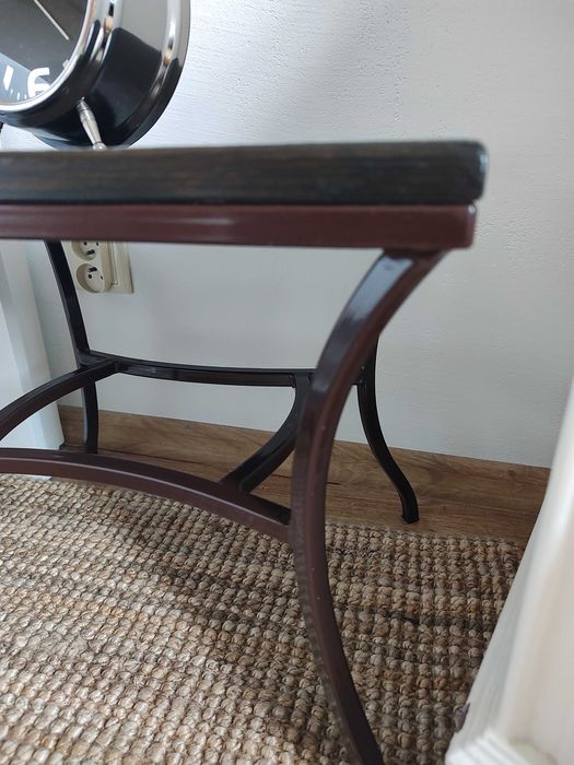 Stoliki nocne, drewno plus metal