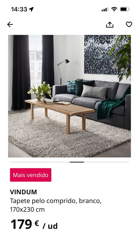 Tapete Ikea Vindum 170 x 230 cm