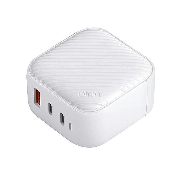 Ładowarka sieciowa UNIQ Verge Pro 66W GaN USB-C - biała