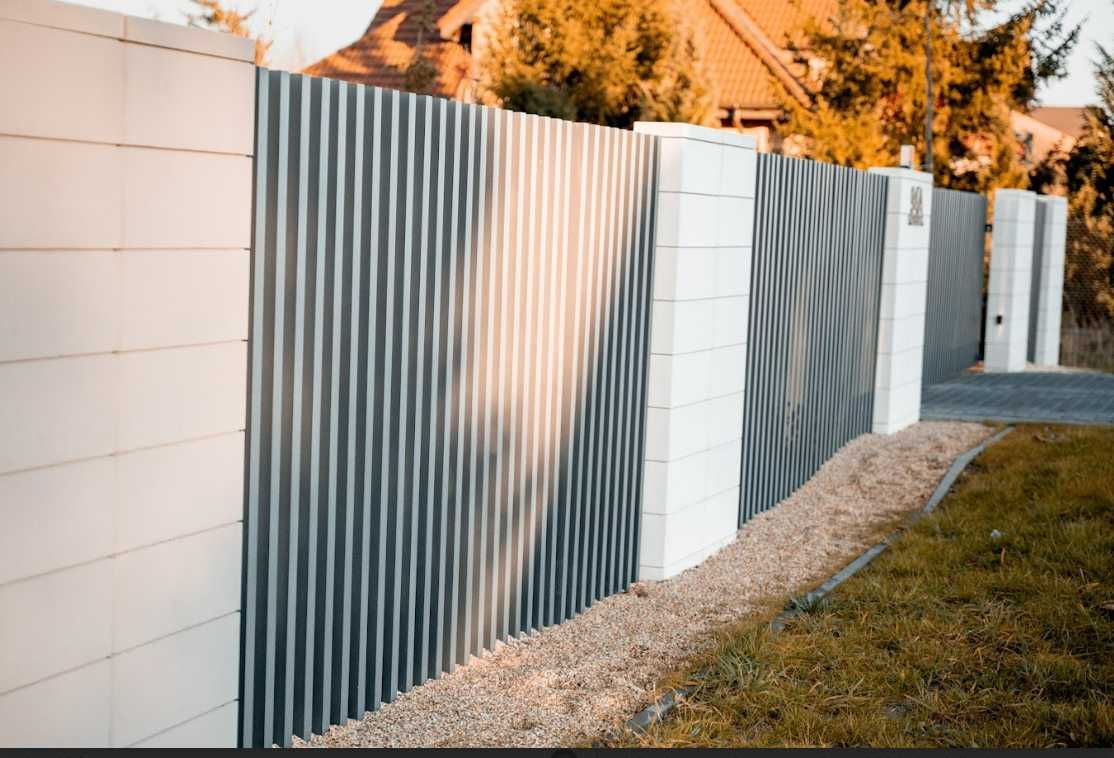 Ogrodzenie grzebieniowe płot nowoczesne ogrodzenie palisada pionowa