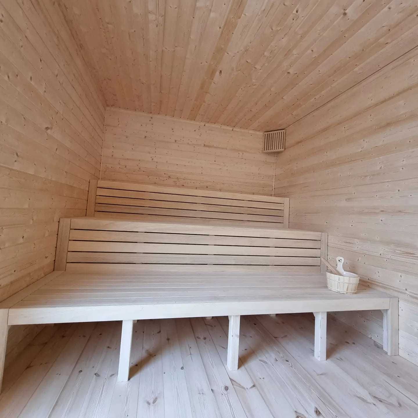 Duża sauna sucha 6x3 pomysł na biznes