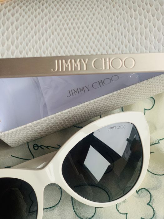 Okulary Jimmy Choo białe JC 5007 przeciwsłoneczne