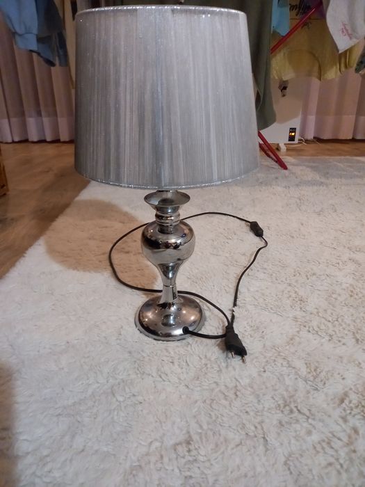 Lampka nocna srebrna