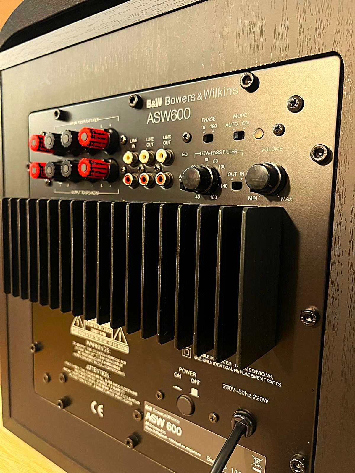 B&W ASW 600 close box - subwoofer de excelência igual a novo