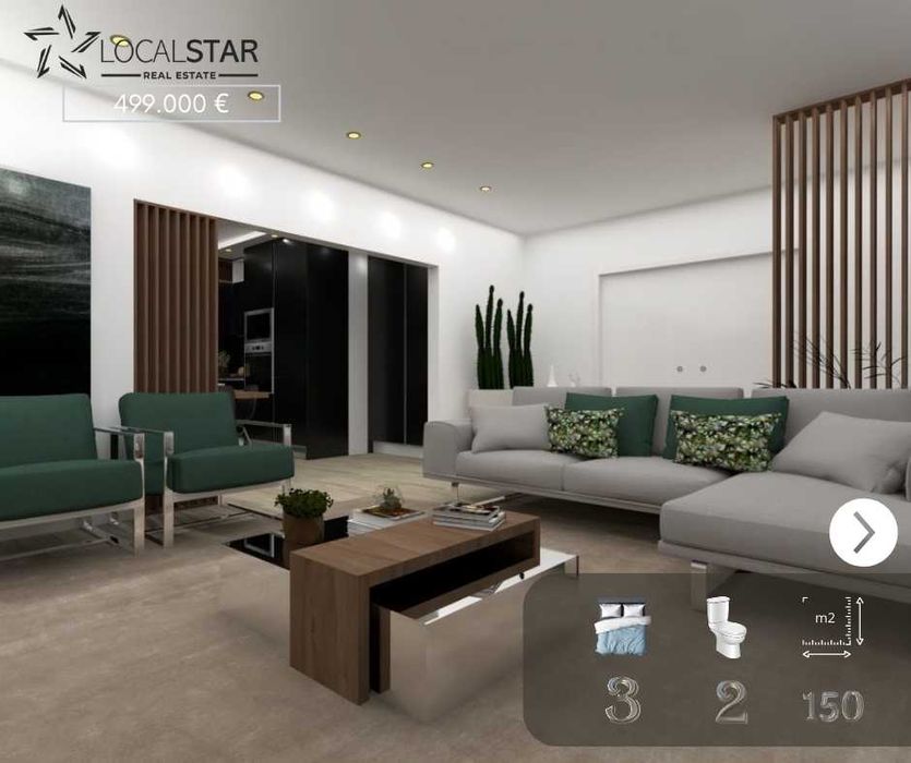 Moradia T3 - Térrea, moderna com jardim, espaço e privacidade