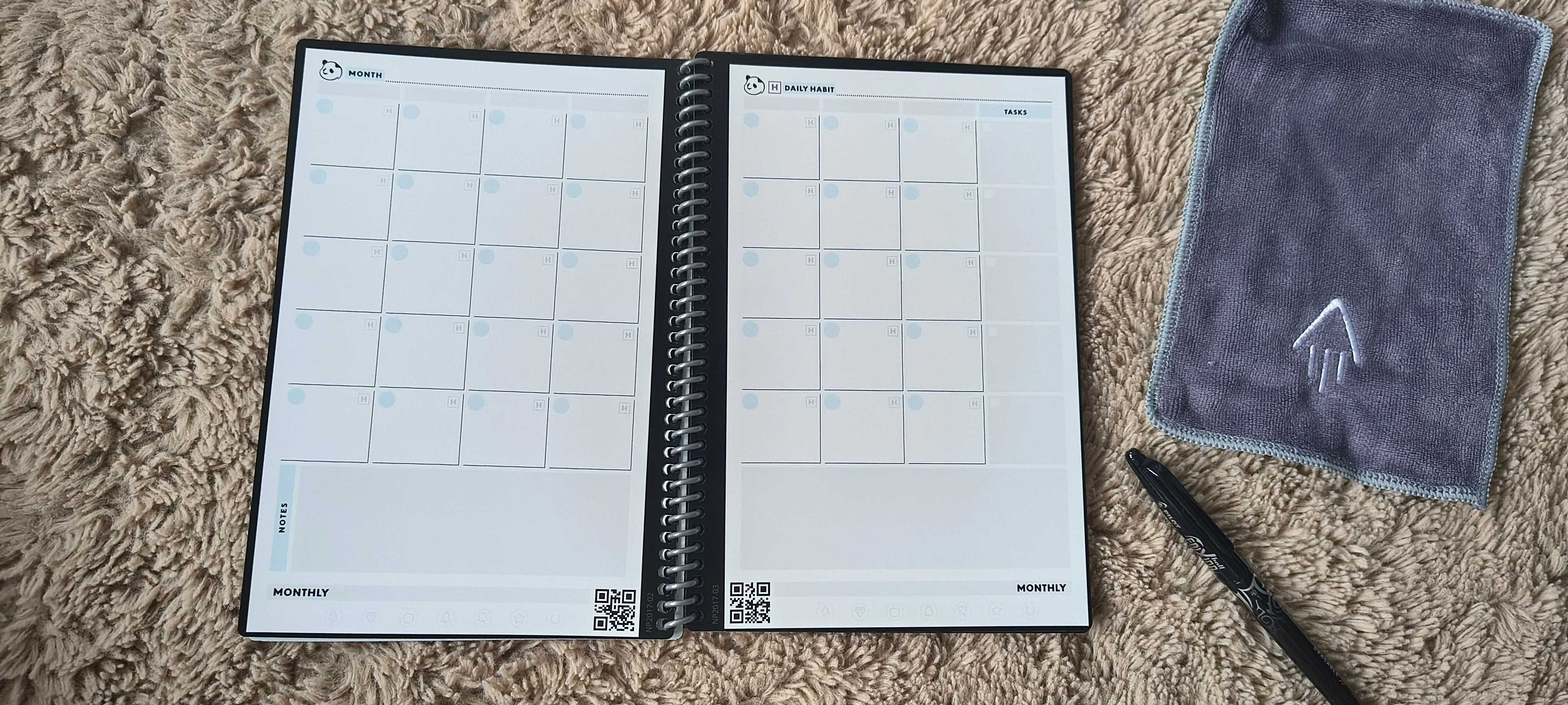 Rocketbook Fusion Panda – 10 modeli stron - notatnik cyfrowy