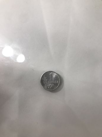 Moneta 1 grosz z 1949 roku bez znaku mennicy