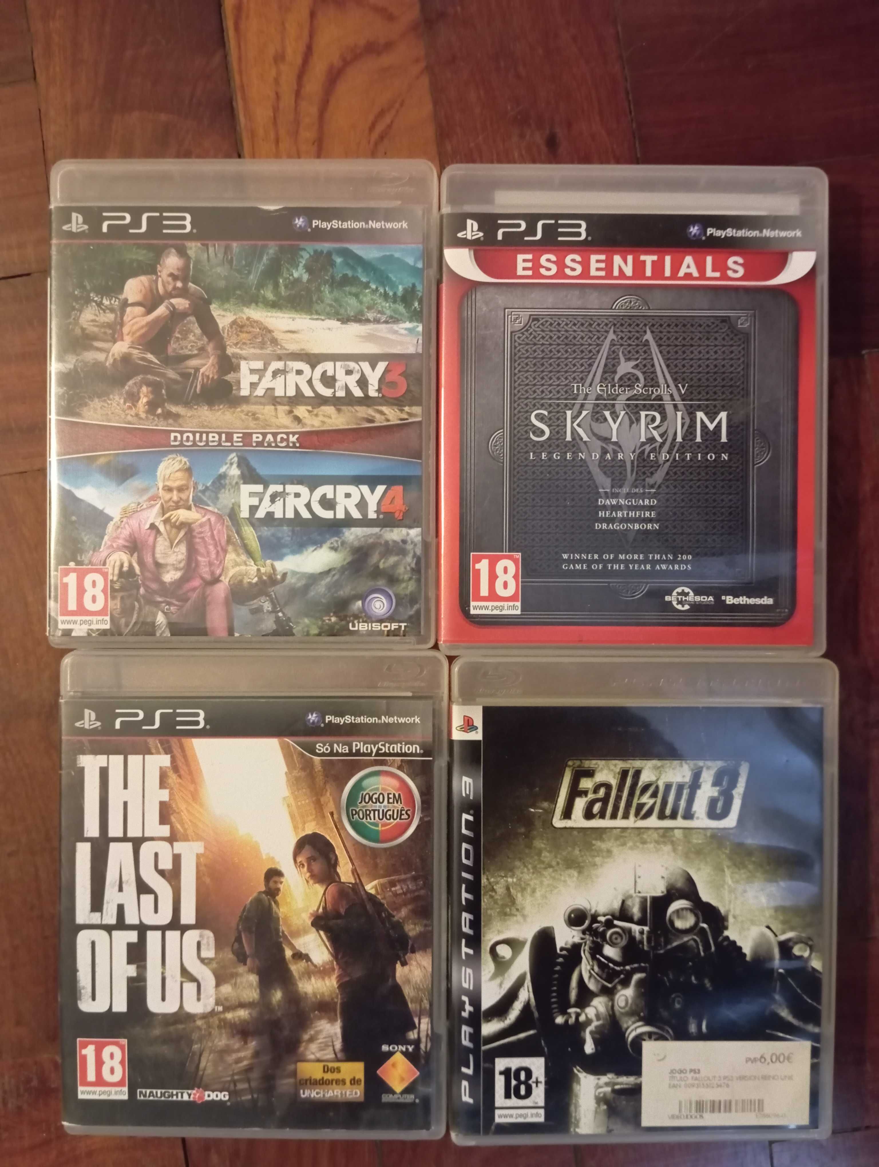 Jogos PS3 - Vendidos individualmente (Preço indicativo da média)