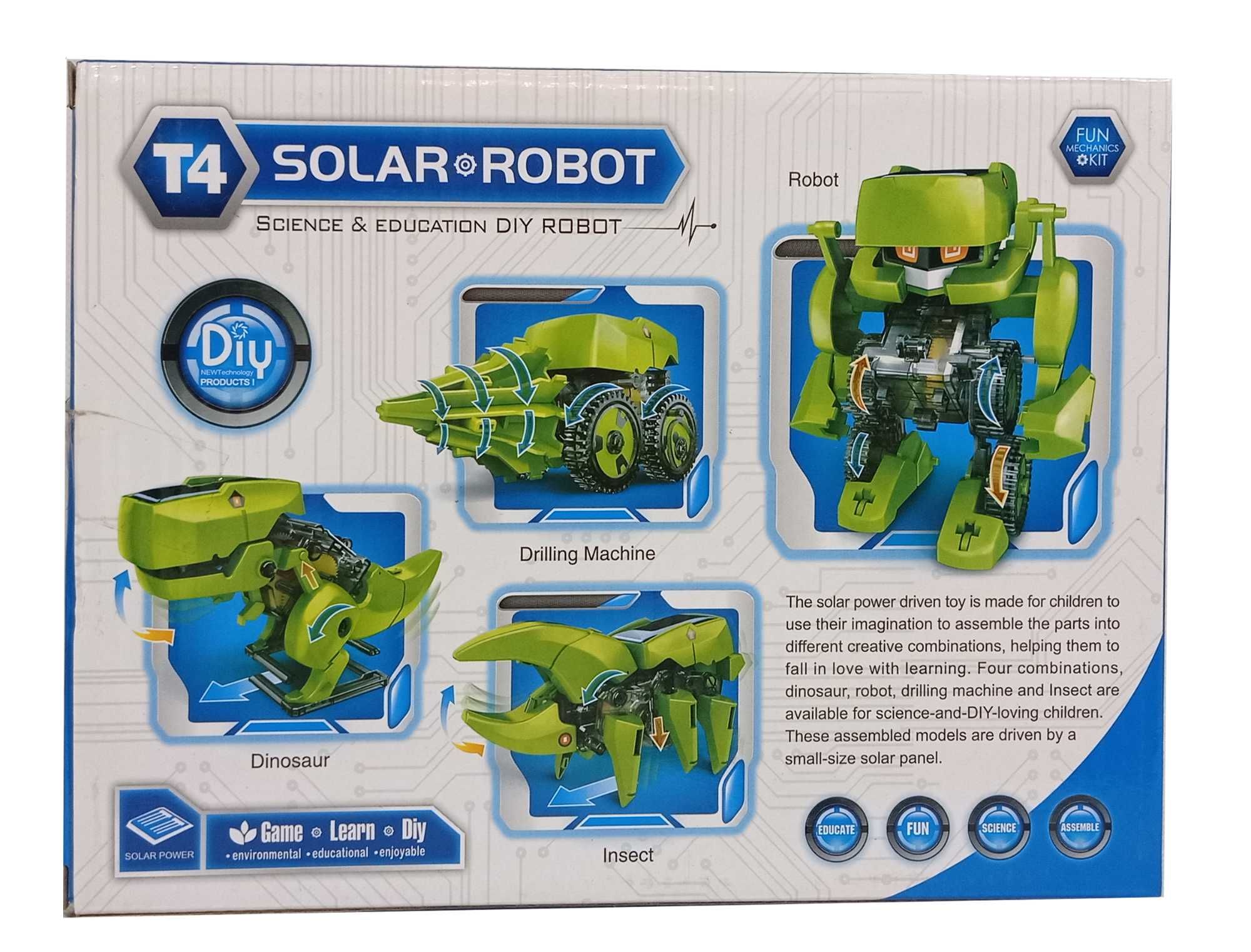 Zabawka solarna Robot Pojazd Dinozaur Solarny 3w1