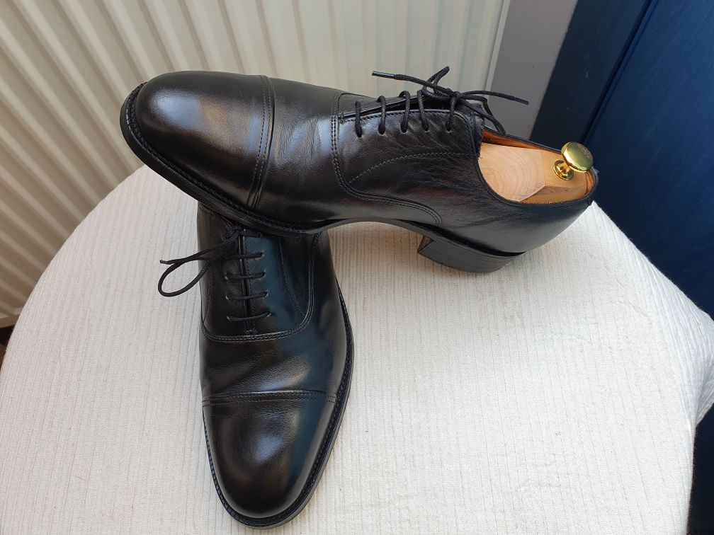 Angielskie oxfordy wiedenki cap-toe roz. 10/44.5