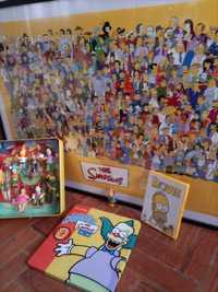 Bonecos The Simpsons -  quadro, figuras e dvd