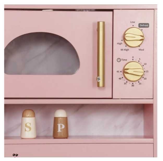 Дитяча кухня дерев'яна AVKO Равенна Pink звукові та світлові ефекти