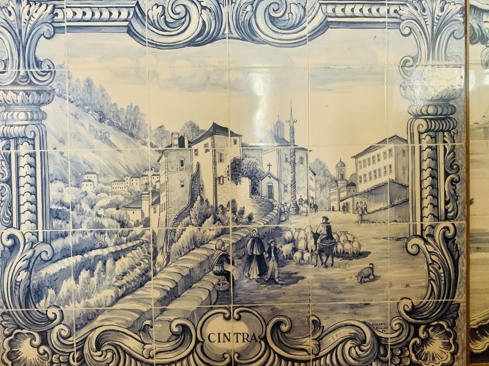 Painel 30 azulejos “ Cintra”-assinado 1985