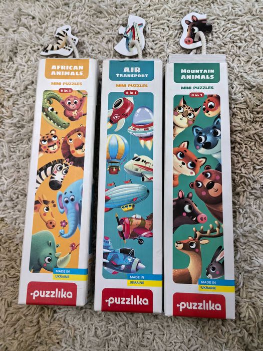пазли puzzlika звіри карпат, тварини африки, повітряний транспорт