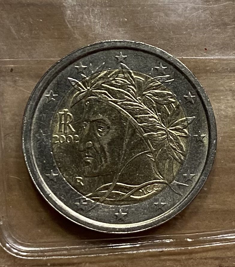 2 Euro Dante Alighieri 2002 moneta kolekcjonerska