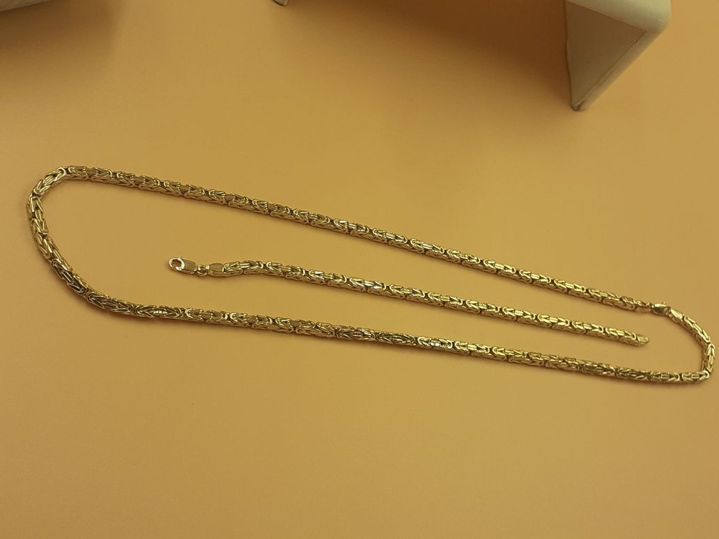 Komplet biżuterii złotej 585 łańcuszek I bransoletka 21.28 gram