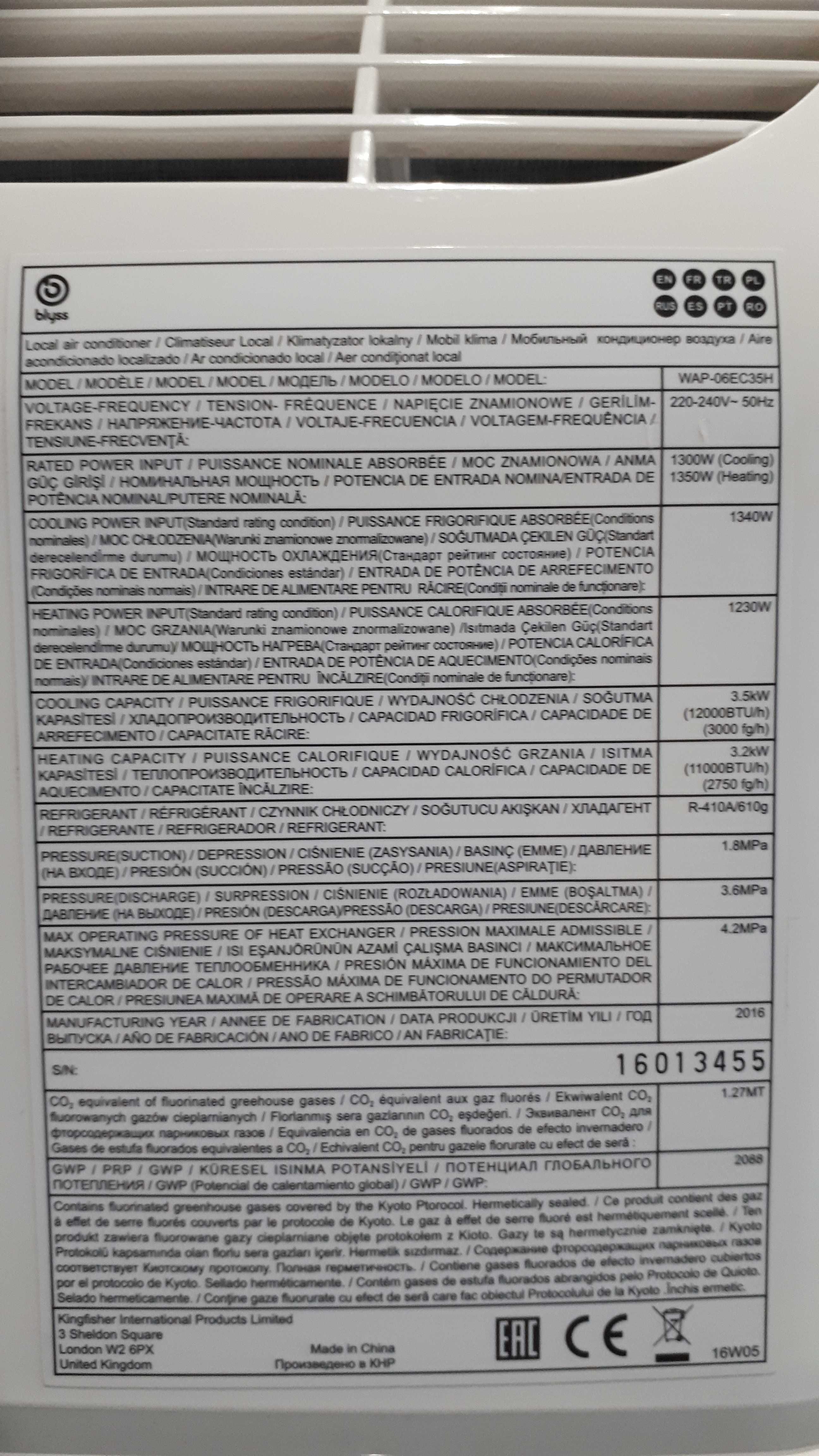 Klimatyzator przenośny
