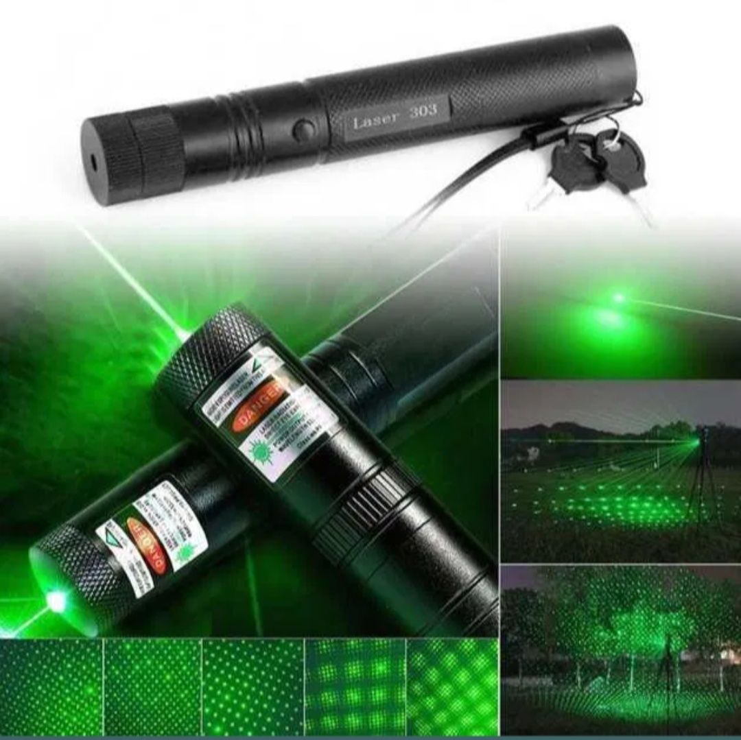 Мощная лазерная указка Green Laser 303 зелёный