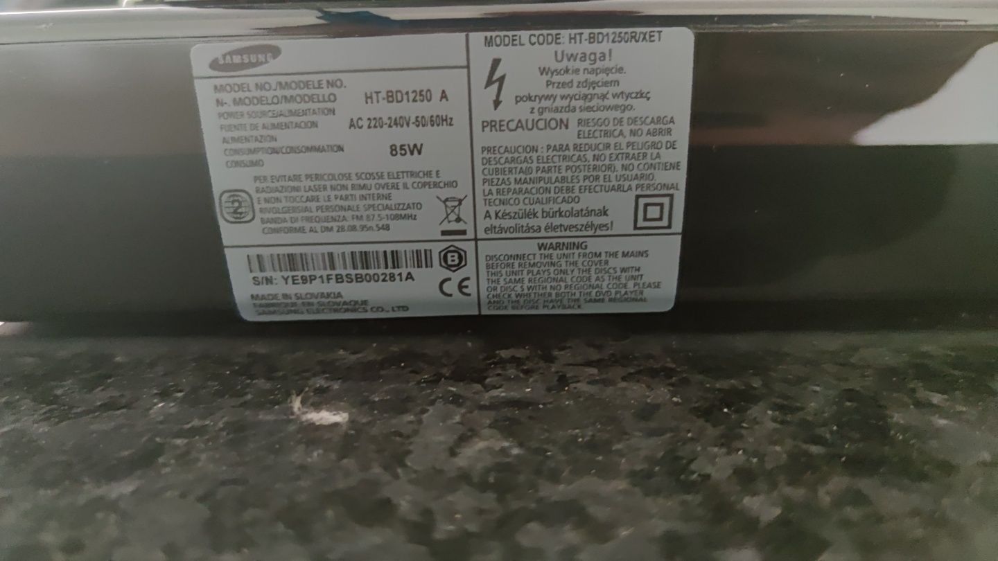 Leitor Bluray com sistema de Som 5.1