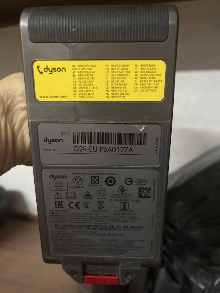 Aspirador dyson com defeito