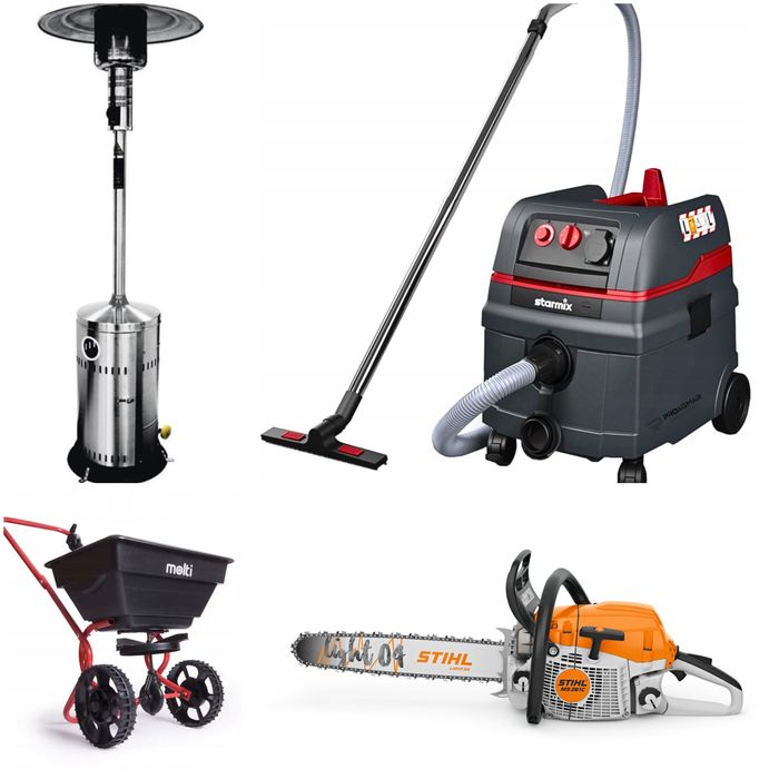 Wypożyczalnia wynajm kafara wertykulatora wiertnicy kosy spalinowej