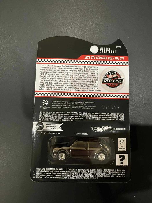 Hot Wheels RLC Exclusive 1976 Volkswagen Golf Mk1 GTI Premium STH