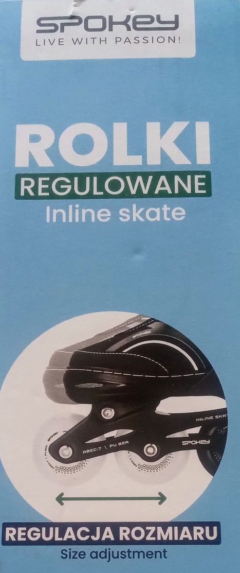 łyżworolki, regulowane, nr 38-41, Spokey, max 100 kg, sport, rolki