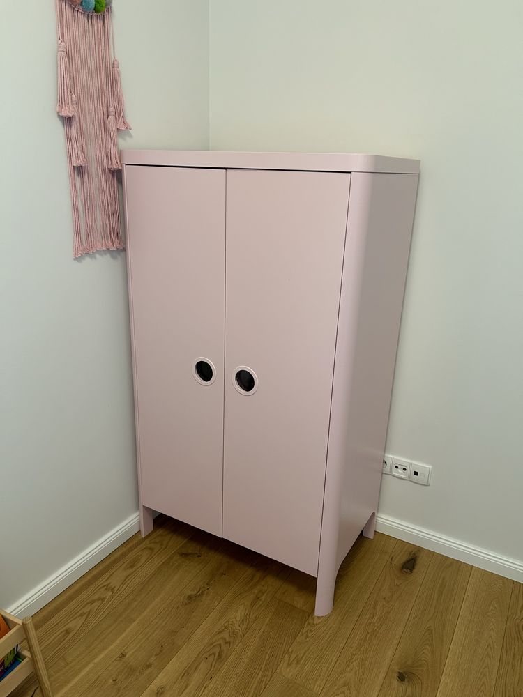Szafa dziecięca różowy Ikea Busunge