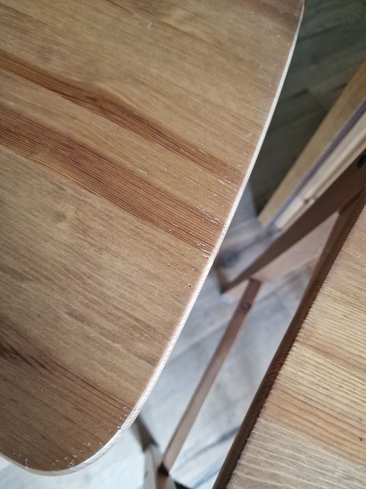 dwa Hokery barowe drewniane ikea