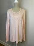 różowy sweter z cekinami c&a plus size rozmiar 48