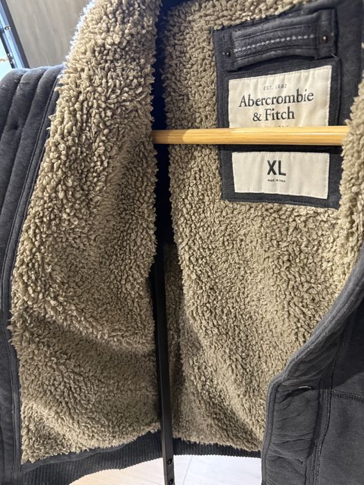 Abercrombie Fitch Bluza Kurtka na miśku